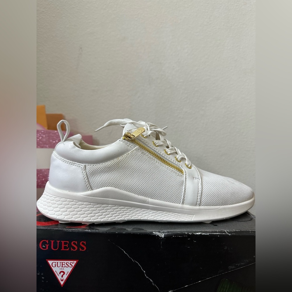 Guess white shoes
